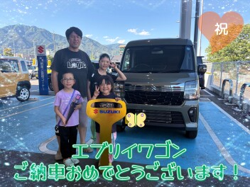 新しいエブリイワゴン！室内はブラック統一でかっこよく！